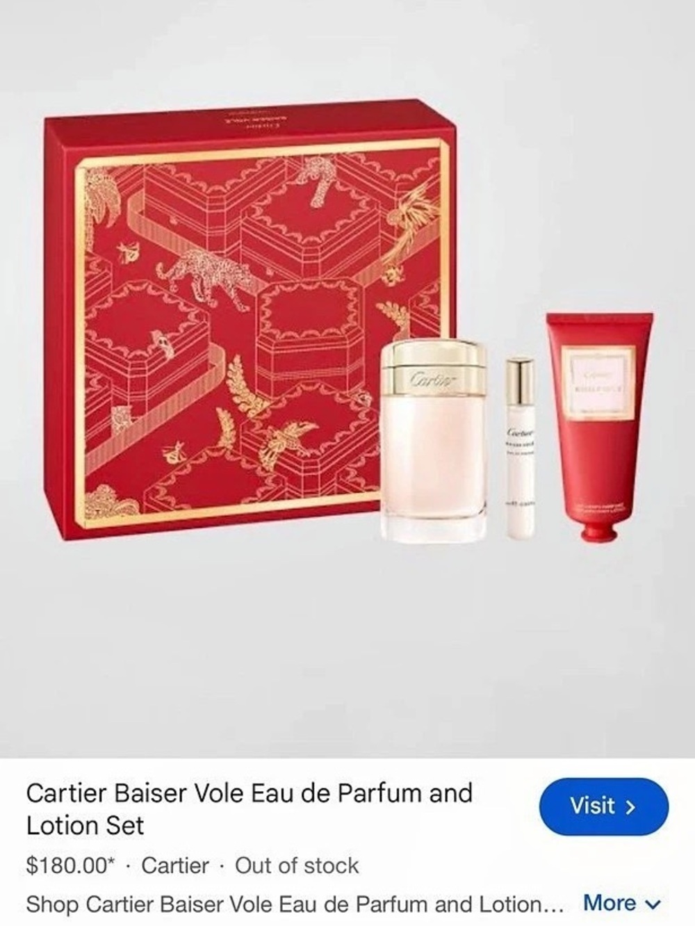 Cartier gift set NWT